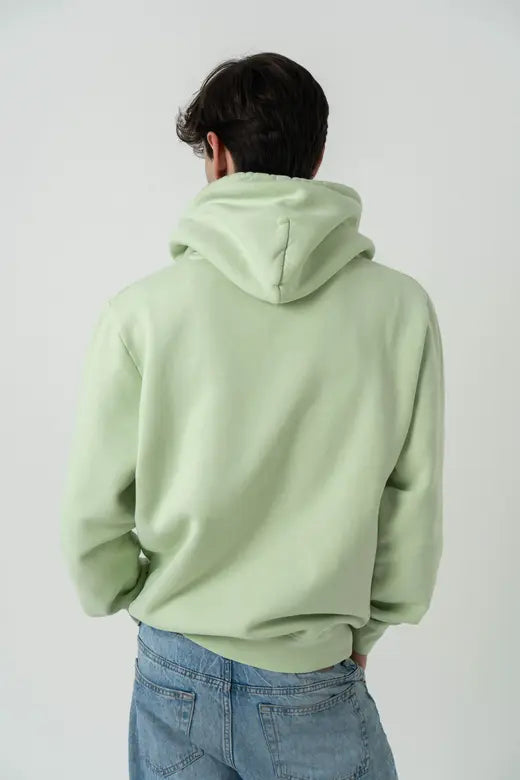 Fog Green Travel Club Embroidered Hoodie