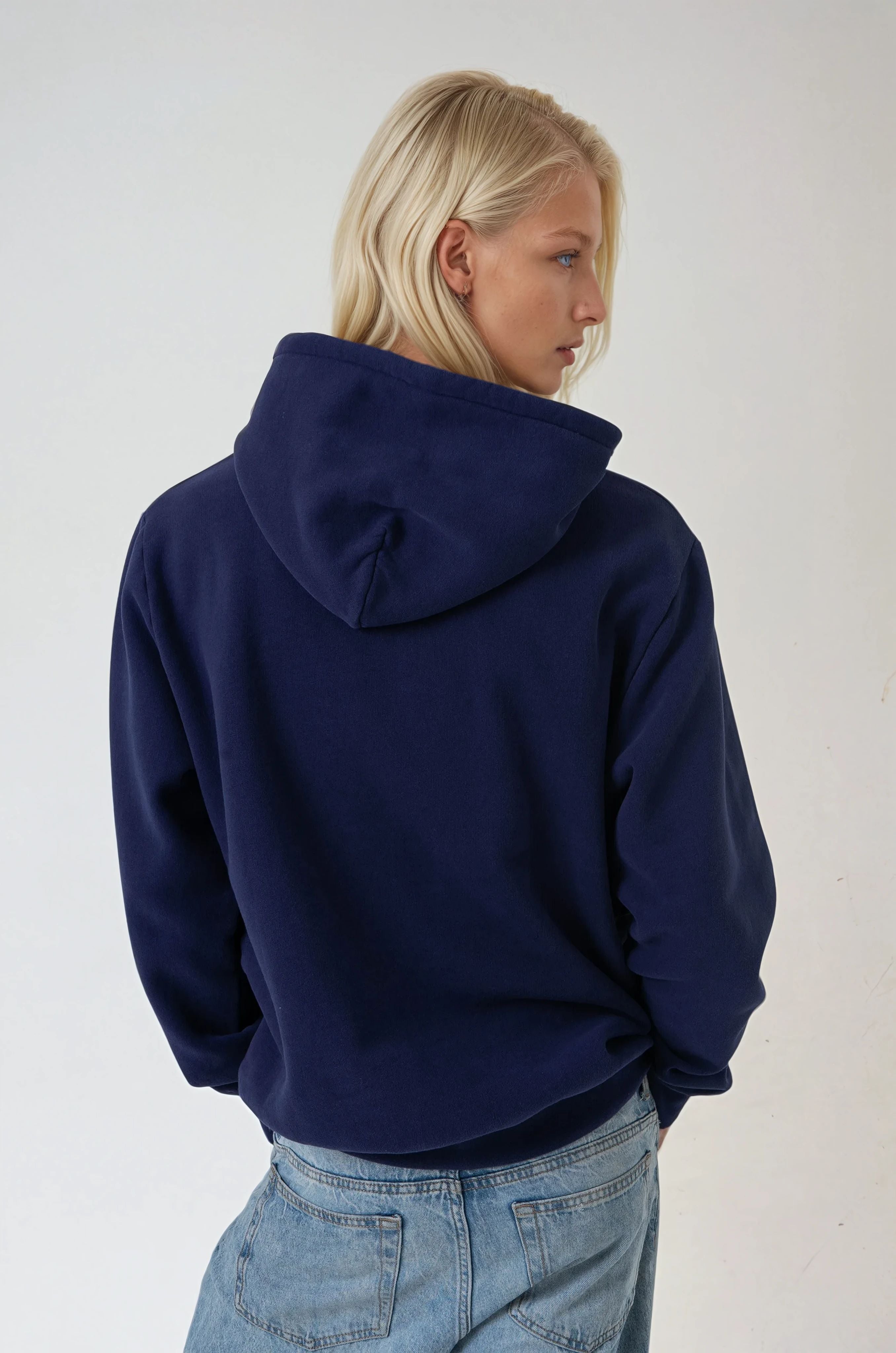 Blue Travel Club Embroidered Hoodie