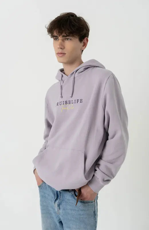 Lilac Travel Club Embroidered Hoodie