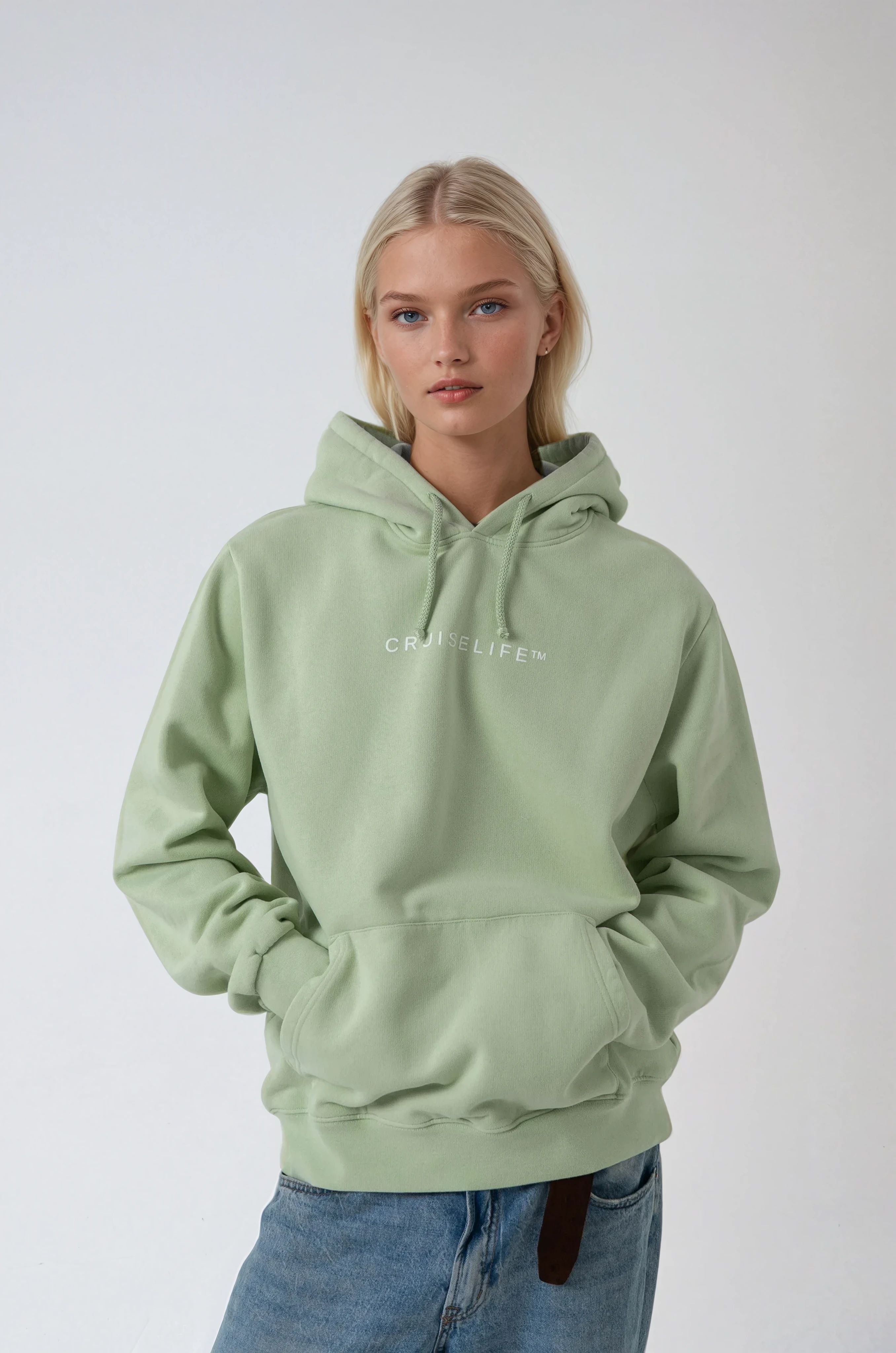 Fog Green Travel Club Hoodie